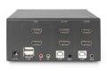 Przełącznik KVM, 2-portowy, podwójny wyświetlacz, 4K, HDMI - 2445952