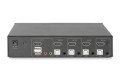 Przełącznik KVM, 4-portowy, pojedynczy wyświetlacz, 4K, HDMI - 2789231