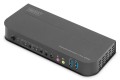 Digitus Przełącznik KVM, 2-portowy, 4K 60 Hz, 2 x DP in, 1 x DP/HDMI out - 2352104