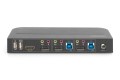 Digitus Przełącznik KVM, 2-portowy, 4K 60 Hz, 2 x DP in, 1 x DP/HDMI out - 2744273