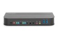 Digitus Przełącznik KVM, 2-portowy, 4K 60 Hz, 2 x DP in, 1 x DP/HDMI out - 2429107