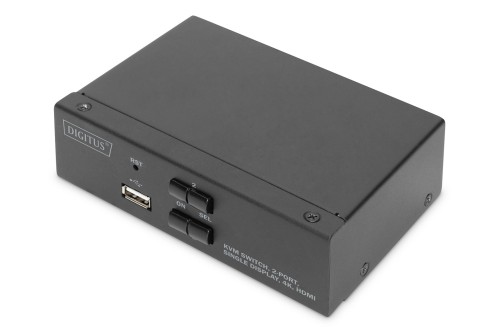 DIGITUS PRZEŁĄCZNIK KVM 2 PORTOWY HDMI, 4K 30HZ DS-12870 - 2666340