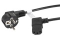 Kabel Lanberg CA-C13C-12CC-0018-BK (C13 / IEC C13 / IEC 320 C13 F - Schuko M; 1,8m; kolor czarny) - 1048943