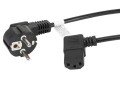 Kabel Lanberg CA-C13C-12CC-0018-BK (C13 / IEC C13 / IEC 320 C13 F - Schuko M; 1,8m; kolor czarny) - 2894175