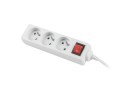 Przedłużacz Lanberg PS1-03E-0300-W (3m; kolor biały) - 2894359