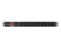 Listwa zasilająca Lanberg PDU-10I-0200-IEC-BK (10 gniazd w standardzie IEC320; 10 A; 2m; kolor czarny) - 1049906