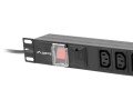 Listwa zasilająca Lanberg PDU-10I-0200-IEC-BK (10 gniazd w standardzie IEC320; 10 A; 2m; kolor czarny) - 1049907