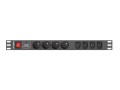 Listwa zasilająca Lanberg  PDU-04E04I-0200-BK (2m; kolor czarny) - 2894412