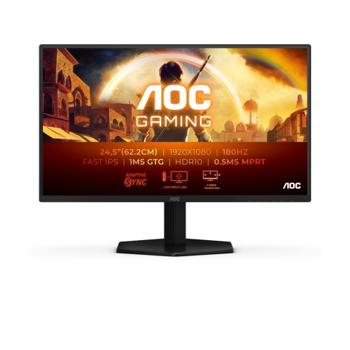 AOC G4 25G42E monitor komputerowy 62,2 cm (24.5") 1920 x 1080 px Full HD LED Czarny, Czerwony - 2895864