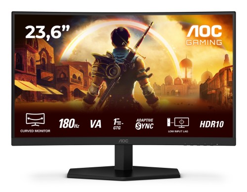 AOC G4 C24G42E monitor komputerowy 59,9 cm (23.6") 1920 x 1080 px Full HD LED Czarny, Czerwony - 2895875