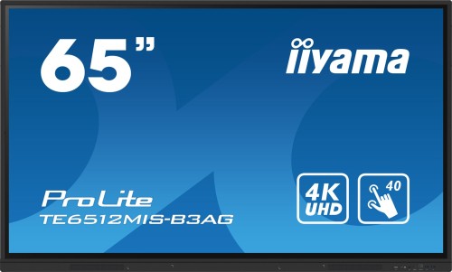 Monitor dotykowy iiyama ProLite TE6512MIS-B3AG 163,8cm (65") 4K UHD HDMI/VGA/USB - 2482484
