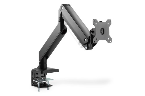 Ramię biurkowe pojedyńcze z zaciskiem 1xLCD z sprężyną gazową max. 35" i 15kg - 2069681