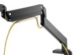 Ramię biurkowe pojedyńcze z zaciskiem 1xLCD z sprężyną gazową max. 35" i 15kg - 2725220