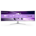 Philips Evnia 8000 49M2C8900/00 monitor komputerowy 124,2 cm (48.9") 5120 x 1440 px Dual QHD QDOLED Biały - 2147792