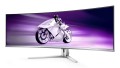 Philips Evnia 8000 49M2C8900/00 monitor komputerowy 124,2 cm (48.9") 5120 x 1440 px Dual QHD QDOLED Biały - 2147805