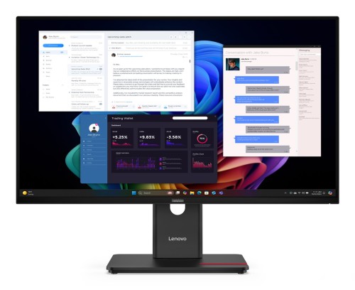 Monitor Lenovo ThinkVision T27UD-40 z systemami ochrony przed włamaniem (IPS), 27", godz. 16:9, 60 Hz, 4 ms, 3840 x 2160 pikseli, 350 cd/m2, Ilość portów HDMI: 1, Zaćmienie, Gwarancja 36 miesięcy - 2761037