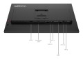 Monitor Lenovo ThinkVision T27UD-40 z systemami ochrony przed włamaniem (IPS), 27", godz. 16:9, 60 Hz, 4 ms, 3840 x 2160 pikseli, 350 cd/m2, Ilość portów HDMI: 1, Zaćmienie, Gwarancja 36 miesięcy - 2837040