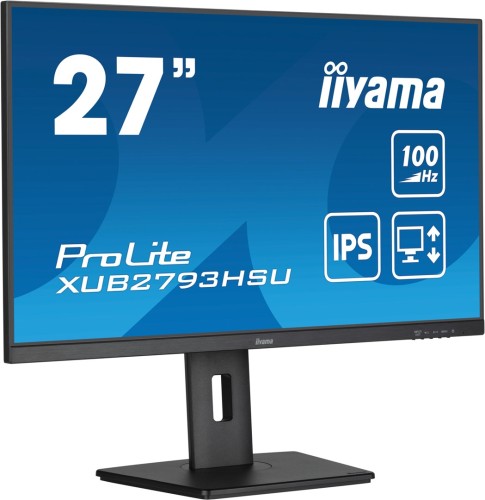 iiyama ProLite XUB2793HSU-B7 monitor komputerowy 68,6 cm (27") 1920 x 1080 px Full HD LED Czarny - 2472902