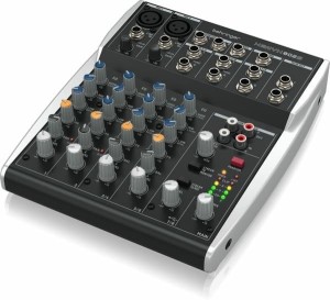 Behringer 802S - 8-kanałowy kompaktowy mikser analogowy z interfejsem USB zaprojektowany specjalnie do obsługi podcastów, streamowania oraz nagrywania w domu
