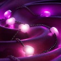 Twinkly Candies – 200 Lampki w kształcie serc RGB LEDs, zielony przewód, USB-C (OUTLET) - 2897979
