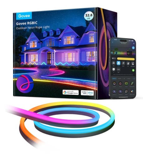 Taśma LED Govee H61A8 Outdoor Neon Strip Lights 10m z Wi-Fi, Bluetooth, RGBIC - 2807914