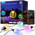 Oświetlenie LED Govee H7025 RGBICW Outdoor String Lights, Zewnętrzne, 14.63m, 2.4GHz Wi-Fi + Bluetooth - 2747906