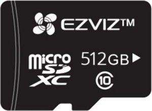 Atminties kortele Micro SD EZVIZ CS-CMT-CARDT512G-D, 512GB, 10 kl., iki 95MB/s, TLC, HM