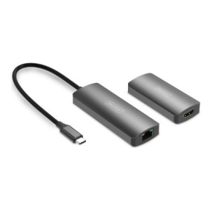 Digitus Extender wideo 4K (USB-C – HDMI), 30 m