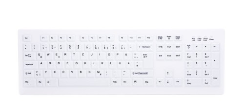 CHERRY AK-C8100F-FU1-W/GE klawiatura Biuro RF Wireless QWERTZ Niemiecki Biały - 2061961