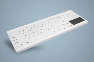 Aktywna Klawiatura USB AK-C7412F-GUS-W/GE QWERTZ Niemiecki Biały