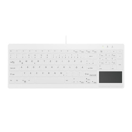 Aktywna Klawiatura USB AK-C7412F-GUS-W/GE QWERTZ Niemiecki Biały - 2808779