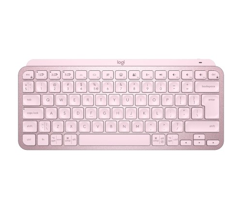 Logitech MX Keys Mini klawiatura RF Wireless + Bluetooth QWERTY Angielski Różowy - 2898595