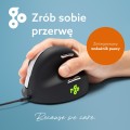 Ergonomiczna mysz R-Go Maus HE ergonomicznie praworęczna USB średnia czarna retail - 2898856
