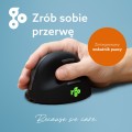 Ergonomiczna mysz R-Go Maus HE ergonomisch rechts Bluetooth mittel schwarz/sil retail - 2898894