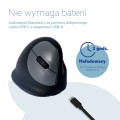 Ergonomiczna mysz R-Go Maus HE ergonomisch rechts Bluetooth mittel schwarz/sil retail - 2898898