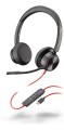 Zestaw słuchawkowy POLY Blackwire 8225 Stereo 8X225AA USB-C z certyfikatem Microsoft Teams + przejściówka USB-C/A - 2035025