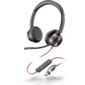 Zestaw słuchawkowy POLY Blackwire 8225 Stereo 8X225AA USB-C z certyfikatem Microsoft Teams + przejściówka USB-C/A - 2637174
