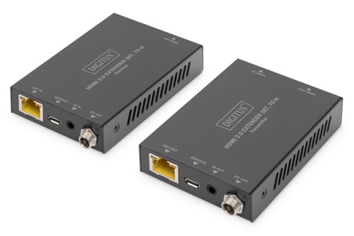 Digitus Zestaw HDMI Extender, 4K / 60 Hz, 70 m - 2004039