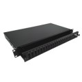 Alantec Przełącznica światłowodowa 24xSC duplex / 24xLC quad 19" 1U z płytą czołową oraz akcesoriami montażowymi (dławiki, opaski), wysuwalna (FOP-1U-24SCD-C) - 2653949