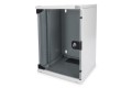 Szafa sieciowa wisząca 10" 9U rack 312x300, drzwi szyba, szary, niedzielona, złożona, 30kg - 2765173