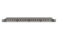 Panel krosowy high density 19'' 24x RJ45, LSA poziom, kat.6, ekranowany, 0.5U, czarny, prowadnica kabli - 2879425