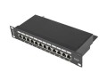 Patch panel Lanberg PPF6-9012-B (1U; 10"; kat. 6; FTP; 12xRJ-45) - 795805