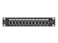 Patch panel Lanberg PPF6-9012-B (1U; 10"; kat. 6; FTP; 12xRJ-45) - 2901203