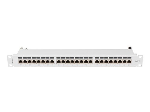 LANBERG PATCH PANEL 24 PORT 1U 19" KAT.7 FTP SZARY PPS7-1024-S - 2035498