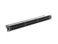 Patch panel Lanberg PPU5-1048-B (1U; 19"; kat. 5e; 48xRJ-45) - 1467354