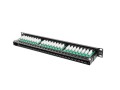 Patch panel Lanberg PPU5-1048-B (1U; 19"; kat. 5e; 48xRJ-45) - 1467357