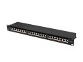 LANBERG PATCH PANEL 24 PORT 1U 19" KAT.6A FTP CZARNY PPSA-1024-B - 2901219