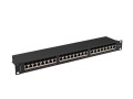 LANBERG PATCH PANEL 24 PORT 1U 19" KAT.6A FTP CZARNY PPSA-1024-B - 2328453