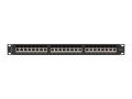 LANBERG PATCH PANEL 24 PORT 1U 19" KAT.6A FTP CZARNY PPSA-1024-B - 2901223