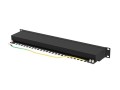 LANBERG PATCH PANEL 24 PORT 1U 19" KAT.6A FTP CZARNY PPSA-1024-B - 2328449